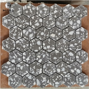 New Trend Floor Tile Terrazzo Hexagon Mosaic Factory