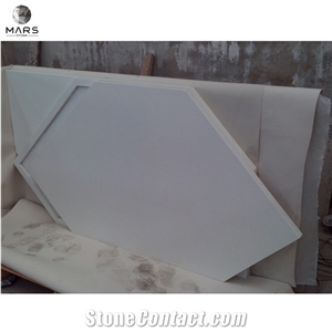 Polished White Artificial Quartz Countertop Bench Top Quartz