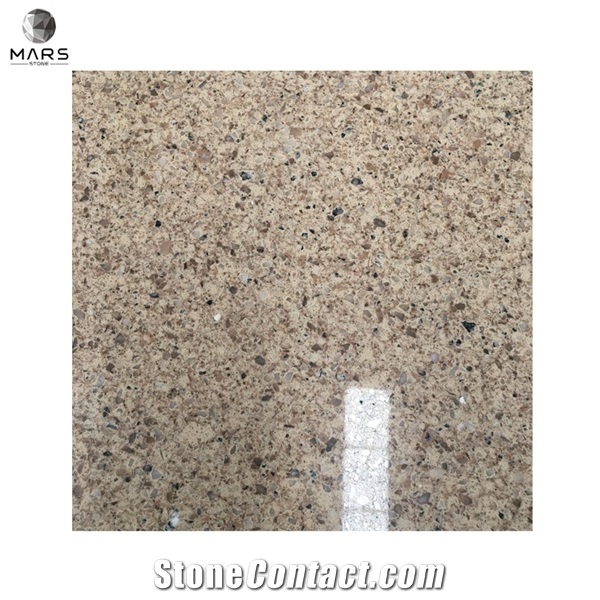 Brown Quartz Stone Artificial Stone Commercial Counters