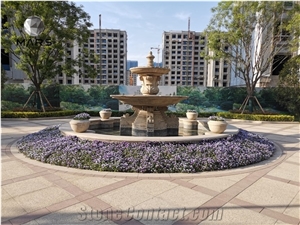 Supply Cheap Outdoor Design Stone Water Fall Fountain