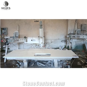 White Quartz Stone for Kitchen Countertop