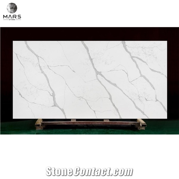 Widely Used White Quartz Stone Slab For Kitchen Countertop