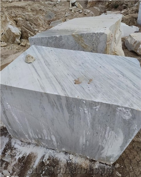 Bianco Heraclea White Marble Blocks