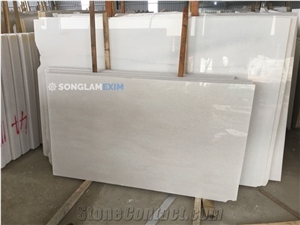 Crystal White Second Quality Marble Polished Slabs - Grade B