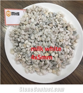 Milky White Pebble Stone for Decoration
