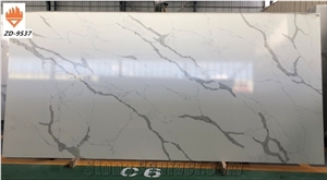 2021 New Nice Design Calacatta White Artificial Quartz Stone
