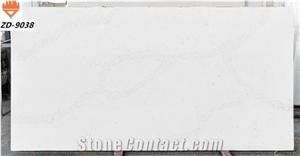 20mm Polished White Quartz Stone Slab for Kitchen Countertop