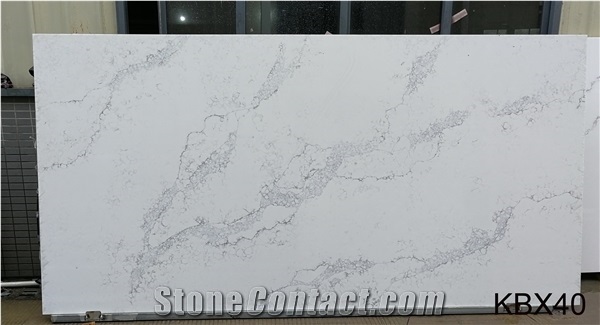 Artificial Calacatta Stone Veneer Solid Surface Slabs