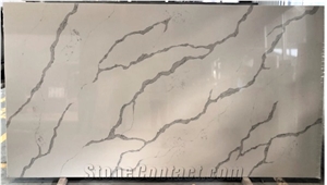 Artificial Stone Countertop Calacatta 3200*1600 Quartz Slab