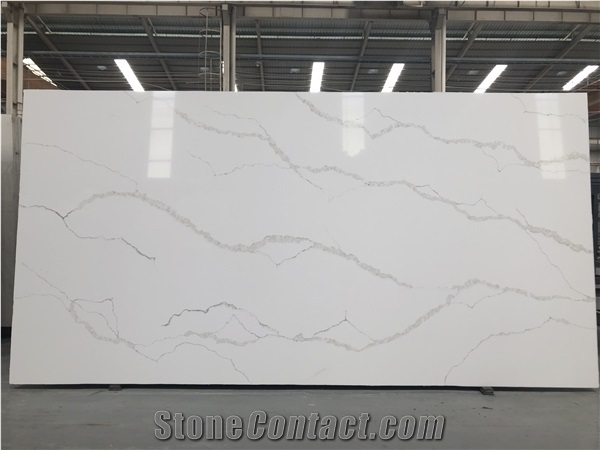 Calacatta Quartz Stone Natural Marble Size 3200*1600mm