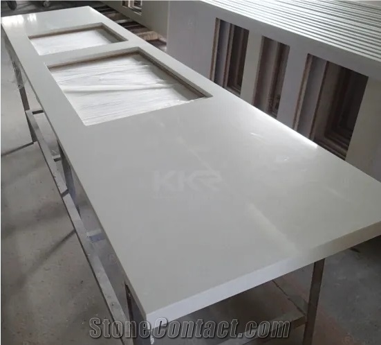Customize Artificial Quartz Stone Calacatta Countertop