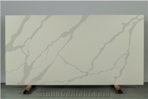 Customized White Quartz Stone Slabs