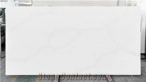 Factory Price White Calacatta Quartz Slab for Countertop