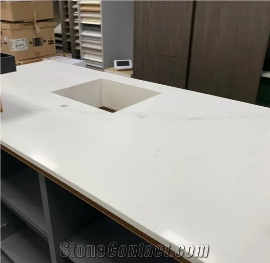 Good Quartz Artificial White Quartz Countertop for Usa