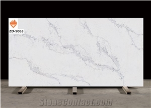 High Polished Calacatta White Marble Quartz Stone Slabs