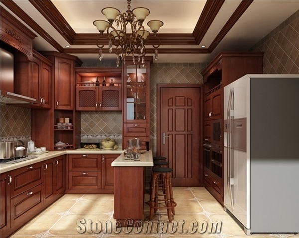High Quality Black Kitchen Cabinet Quartz Countertop Usa