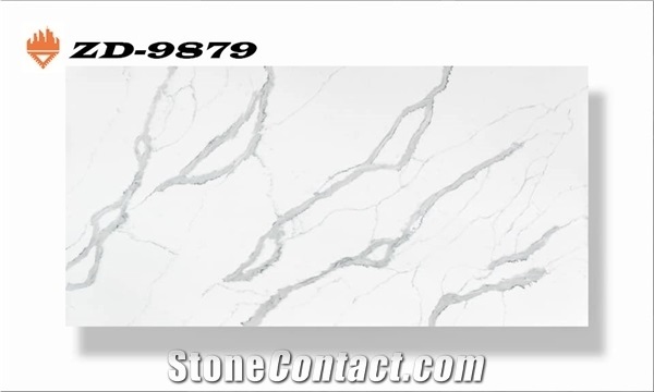 Malaysia Factory Solid Surface Polished Quartz Slabs