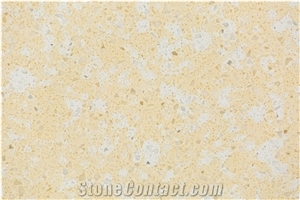 Sparkly Beige White Quartz Stone Slab 2111