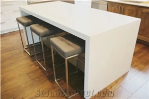 Super White Quartz Stone Countertop for 126′′X63′′ with Factory Price