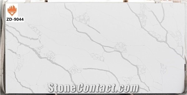 Us Ca Quartz Stone Slab for Kitchen Countertop 2cm 3cm