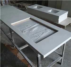 Us Market Sparkle White Quartz Countertop in Wholesale