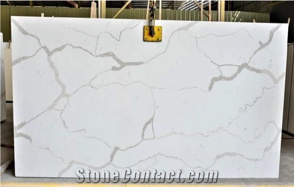 White Quartz Stone Slabs Free Sample