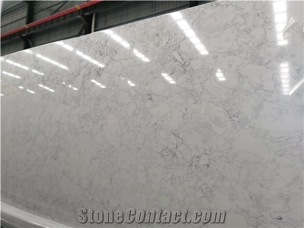 Grey Carrara Highly Imitated Artificial Marble Floor Wall Tile