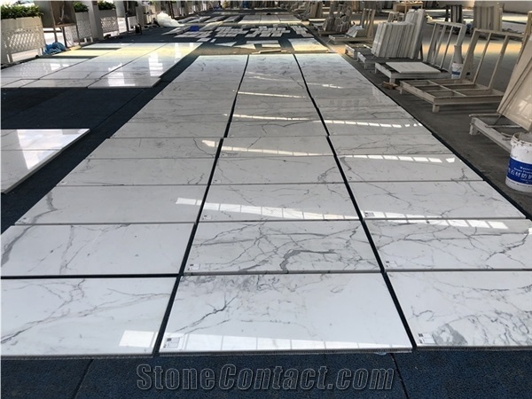 Bianco Statuario Marble with Honeycomb Panels