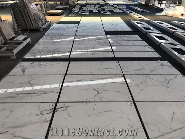 Bianco Statuario Marble with Honeycomb Panels