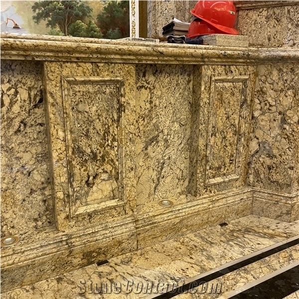 Bahama Gold Granite Slabs for Villa Fllor and Floor Covering
