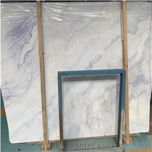 Beautiful White Marble with Purple Veins Slsb for Background