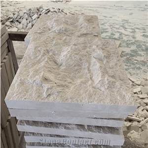 Beige Limestone Natural Split Face Wall Cladding