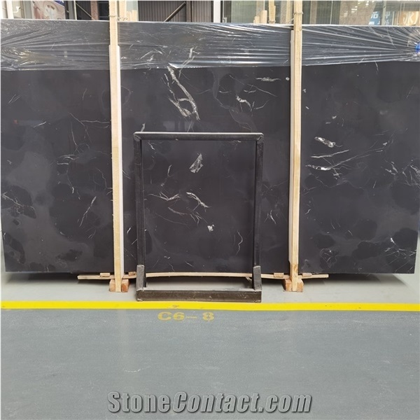 Black Marble with White Vein Slab for Sales