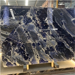Brazil Blue Stone Cloisonne Marble Slab for Hotel Wall Tiles