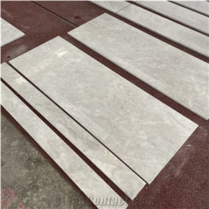 Building Material Yabo Gray Marble Stair Tile
