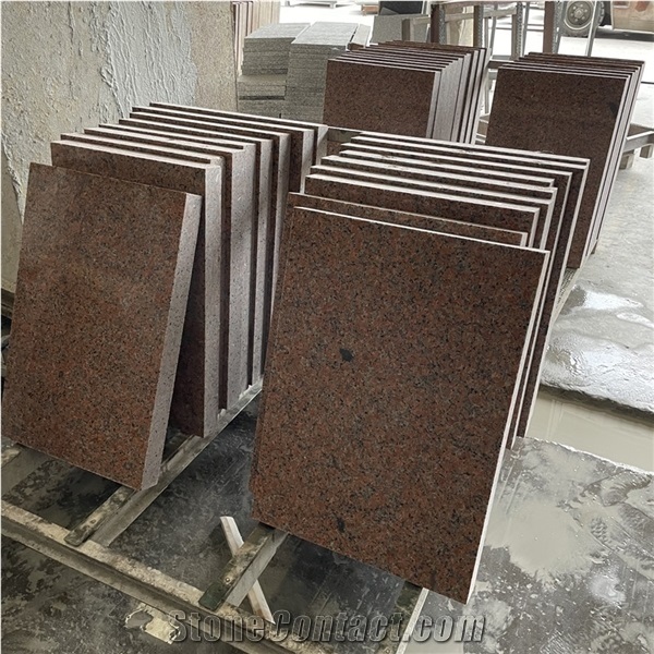 China Cheap G562 Maple Leaf Red Granite Slab for Project