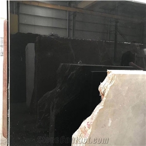 China Cheap Marsha Black Granite Block Slabs