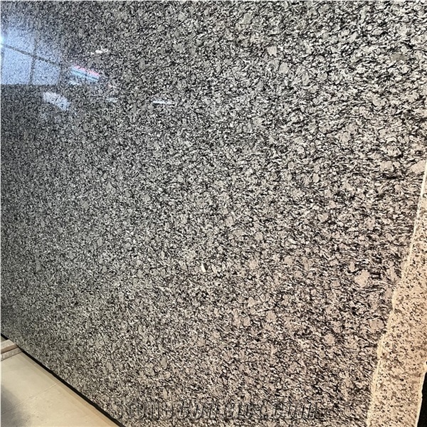 China Spary White Granite Slab Wall Cladding