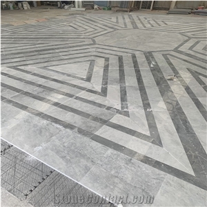 China Yabo Grey Marble Medallion Wall Floor Tiles