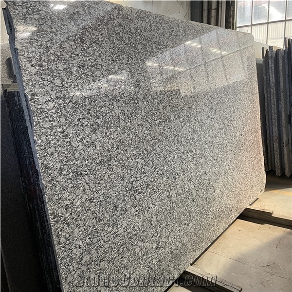 Chinese Polished Big Slab Spray White Granite for Countertop