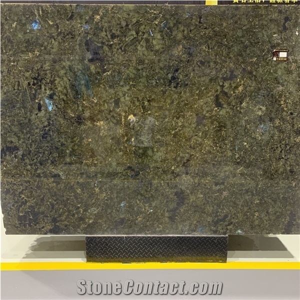 Dark Green Semiprecious Slabs For Interior Wall Decoration