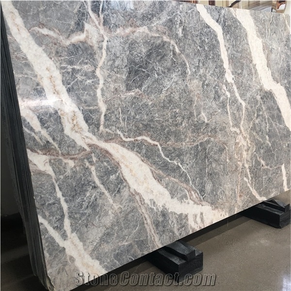 Etruscan Grey Marble Slabs for Marble Wall Cladding