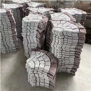 Fan Shape Granite Paving Stone For Driveway And Garden Paver