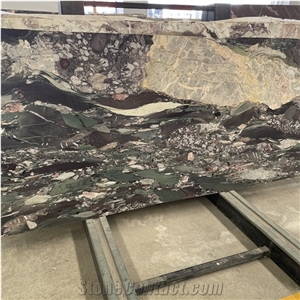 French Green Quartzite Slabs for Wall and Coffee Table Top