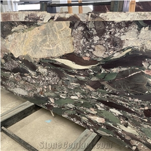 French Green Quartzite Slabs for Wall and Coffee Table Top
