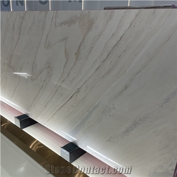 Good Quality Italian Palissandro White Marble Slab for Hotel