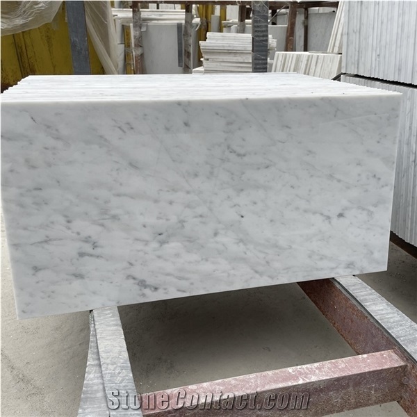 Italy Bianco Carrara White Marble Tiles for Floor and Wall