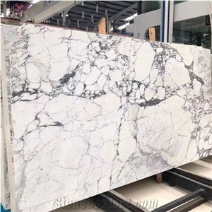 Italy Natural Arabescato White Marble Tile for Bathroom Wall