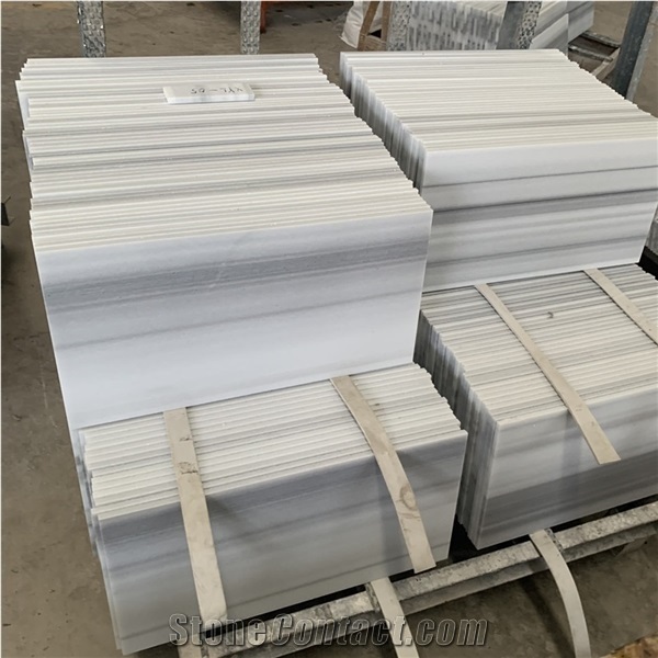 Marmala White Marble Veneer Tile for Hotel Wall Project