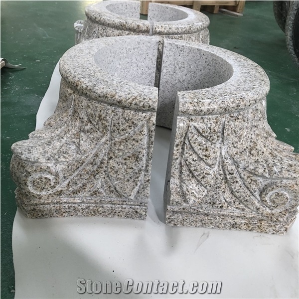 Morden Design Customized Natura Granite Column Base for Sale